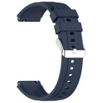 Official Steps Style Silver Buckle Silicone Watch Band, For Huawei Watch GT4 46mm, For Huawei Watch GT4 41mm
