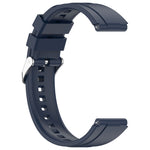 Official Steps Style Silver Buckle Silicone Watch Band, For Huawei Watch GT4 46mm, For Huawei Watch GT4 41mm