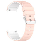 Bracelet de montre en silicone bicolore horizontal, pour Samsung Galaxy Watch 4, pour Samsung Galaxy Watch 4 Classic 46mm, pour Samsung Galaxy Watch 3 41mm