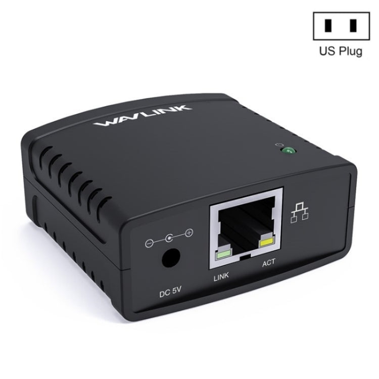 Serveur d'impression réseau WAVLINK NU72P11 100 Mbps USB 2.0, adaptateur secteur imprimante réseau, prise US, prise UK, prise EU, prise AU