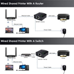 Serveur d'impression réseau WAVLINK NU72P11 100 Mbps USB 2.0, adaptateur secteur imprimante réseau, prise US, prise UK, prise EU, prise AU