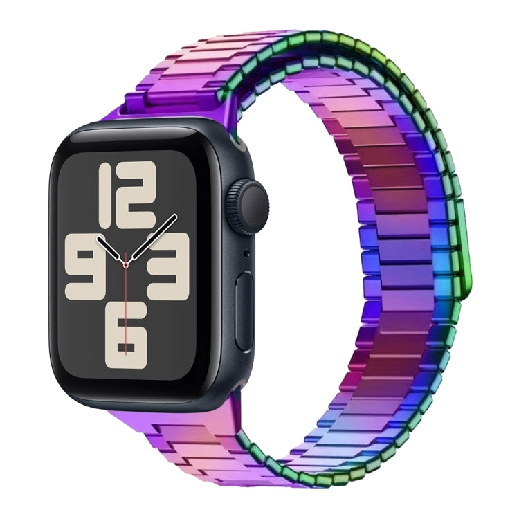 Bracelet de montre en métal d'acier inoxydable magnétique en bambou, Pour Apple Watch SE 2023 44mm, Pour Apple Watch SE 2023 40mm, Pour Apple Watch Ultra 2 49mm, Pour Apple Watch Series 9 45mm, Pour Apple Watch Series 9 41mm, Pour Apple Watch Ultra 49mm
