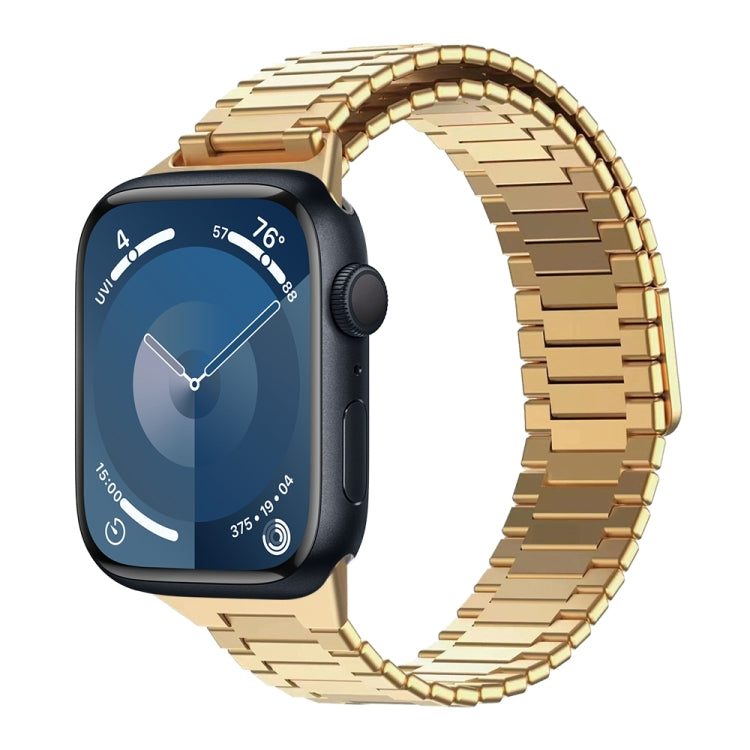 Bracelet de montre en métal d'acier inoxydable magnétique en bambou, Pour Apple Watch SE 2023 44mm, Pour Apple Watch SE 2023 40mm, Pour Apple Watch Ultra 2 49mm, Pour Apple Watch Series 9 45mm, Pour Apple Watch Series 9 41mm, Pour Apple Watch Ultra 49mm