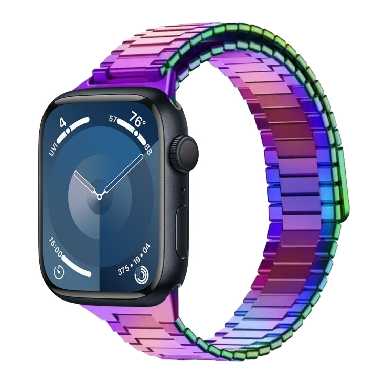 Bracelet de montre en métal d'acier inoxydable magnétique en bambou, Pour Apple Watch SE 2023 44mm, Pour Apple Watch SE 2023 40mm, Pour Apple Watch Ultra 2 49mm, Pour Apple Watch Series 9 45mm, Pour Apple Watch Series 9 41mm, Pour Apple Watch Ultra 49mm