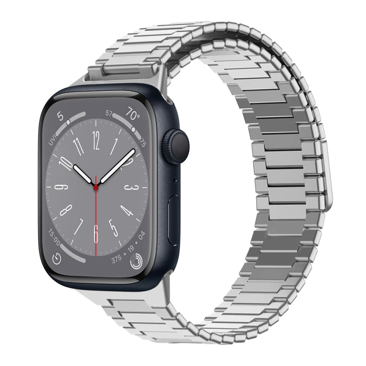 Bracelet de montre en métal magnétique en acier inoxydable bambou, pour Apple Watch Series 8 41mm, pour Apple Watch Series 8 45mm, pour Apple Watch SE 2022 40mm, pour Apple Watch SE 2022 44mm, pour Apple Watch Series 7 41mm, pour Apple Watch Series 7 45mm