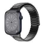 Bracelet de montre en métal magnétique en acier inoxydable bambou, pour Apple Watch Series 8 41mm, pour Apple Watch Series 8 45mm, pour Apple Watch SE 2022 40mm, pour Apple Watch SE 2022 44mm, pour Apple Watch Series 7 41mm, pour Apple Watch Series 7 45mm