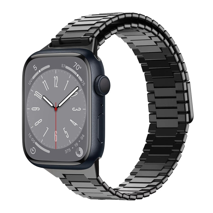 Bracelet de montre en métal magnétique en acier inoxydable bambou, pour Apple Watch Series 8 41mm, pour Apple Watch Series 8 45mm, pour Apple Watch SE 2022 40mm, pour Apple Watch SE 2022 44mm, pour Apple Watch Series 7 41mm, pour Apple Watch Series 7 45mm