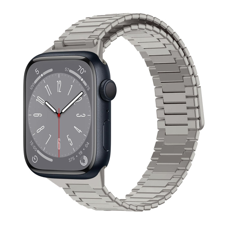Bracelet de montre en métal magnétique en acier inoxydable bambou, pour Apple Watch Series 8 41mm, pour Apple Watch Series 8 45mm, pour Apple Watch SE 2022 40mm, pour Apple Watch SE 2022 44mm, pour Apple Watch Series 7 41mm, pour Apple Watch Series 7 45mm