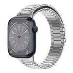 Bracelet de montre en métal magnétique en acier inoxydable bambou, pour Apple Watch Series 8 41mm, pour Apple Watch Series 8 45mm, pour Apple Watch SE 2022 40mm, pour Apple Watch SE 2022 44mm, pour Apple Watch Series 7 41mm, pour Apple Watch Series 7 45mm