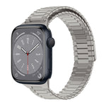 Bracelet de montre en métal magnétique en acier inoxydable bambou, pour Apple Watch Series 8 41mm, pour Apple Watch Series 8 45mm, pour Apple Watch SE 2022 40mm, pour Apple Watch SE 2022 44mm, pour Apple Watch Series 7 41mm, pour Apple Watch Series 7 45mm