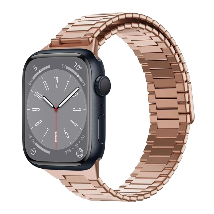 Bracelet de montre en métal magnétique en acier inoxydable bambou, pour Apple Watch Series 8 41mm, pour Apple Watch Series 8 45mm, pour Apple Watch SE 2022 40mm, pour Apple Watch SE 2022 44mm, pour Apple Watch Series 7 41mm, pour Apple Watch Series 7 45mm