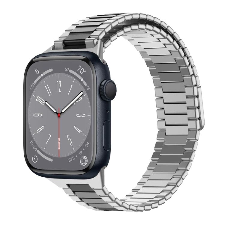 Bracelet de montre en métal magnétique en acier inoxydable bambou, pour Apple Watch Series 8 41mm, pour Apple Watch Series 8 45mm, pour Apple Watch SE 2022 40mm, pour Apple Watch SE 2022 44mm, pour Apple Watch Series 7 41mm, pour Apple Watch Series 7 45mm