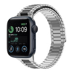Bracelet de montre en métal magnétique en acier inoxydable bambou, pour Apple Watch Series 8 41mm, pour Apple Watch Series 8 45mm, pour Apple Watch SE 2022 40mm, pour Apple Watch SE 2022 44mm, pour Apple Watch Series 7 41mm, pour Apple Watch Series 7 45mm