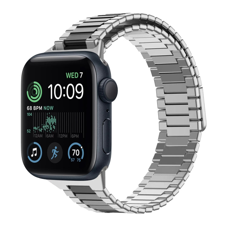 Bracelet de montre en métal magnétique en acier inoxydable bambou, pour Apple Watch Series 8 41mm, pour Apple Watch Series 8 45mm, pour Apple Watch SE 2022 40mm, pour Apple Watch SE 2022 44mm, pour Apple Watch Series 7 41mm, pour Apple Watch Series 7 45mm