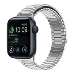 Bracelet de montre en métal magnétique en acier inoxydable bambou, pour Apple Watch Series 8 41mm, pour Apple Watch Series 8 45mm, pour Apple Watch SE 2022 40mm, pour Apple Watch SE 2022 44mm, pour Apple Watch Series 7 41mm, pour Apple Watch Series 7 45mm
