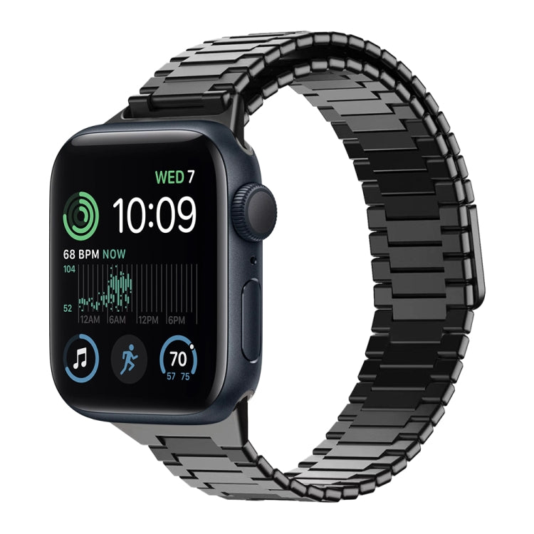 Bracelet de montre en métal magnétique en acier inoxydable bambou, pour Apple Watch Series 8 41mm, pour Apple Watch Series 8 45mm, pour Apple Watch SE 2022 40mm, pour Apple Watch SE 2022 44mm, pour Apple Watch Series 7 41mm, pour Apple Watch Series 7 45mm