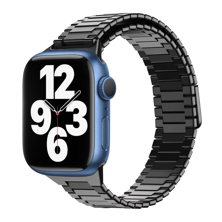 Bracelet de montre en métal magnétique en acier inoxydable bambou, pour Apple Watch Series 8 41mm, pour Apple Watch Series 8 45mm, pour Apple Watch SE 2022 40mm, pour Apple Watch SE 2022 44mm, pour Apple Watch Series 7 41mm, pour Apple Watch Series 7 45mm