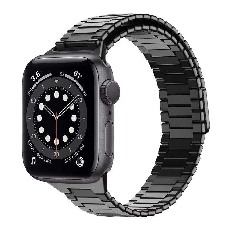 Bracelet de montre en acier inoxydable magnétique en bambou, pour Apple Watch Series 6 40mm, pour Apple Watch Series 6 44mm, pour Apple Watch Series 5 44mm, pour Apple Watch Series 5 40mm, pour Apple Watch Series 4 44mm, pour Apple Watch Series 4 40mm