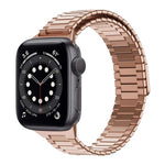 Bracelet de montre en acier inoxydable magnétique en bambou, pour Apple Watch Series 6 40mm, pour Apple Watch Series 6 44mm, pour Apple Watch Series 5 44mm, pour Apple Watch Series 5 40mm, pour Apple Watch Series 4 44mm, pour Apple Watch Series 4 40mm