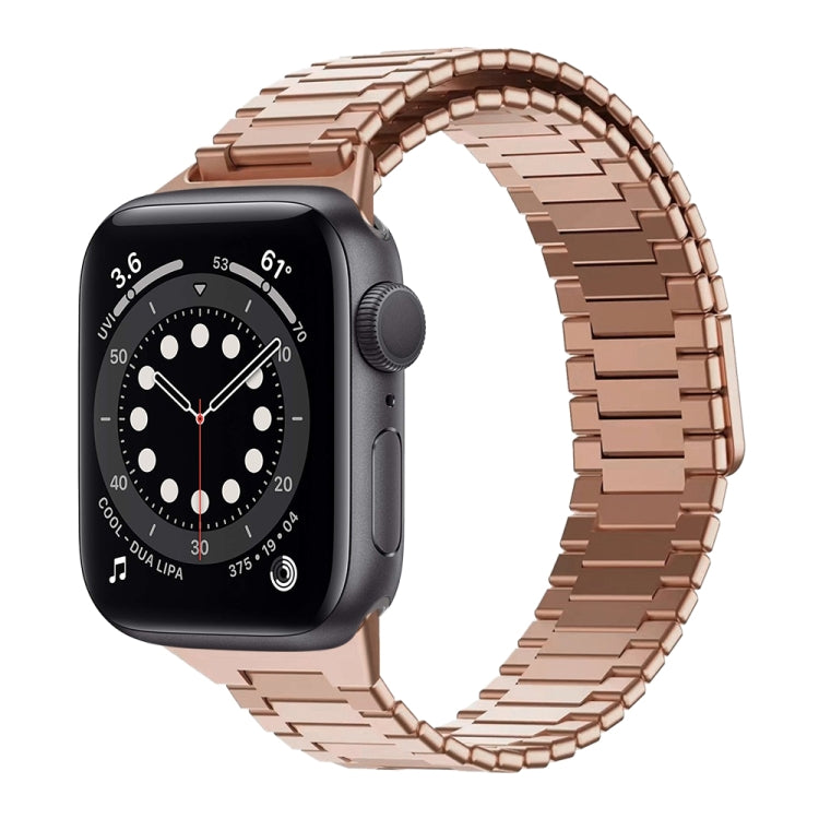 Bracelet de montre en acier inoxydable magnétique en bambou, pour Apple Watch Series 6 40mm, pour Apple Watch Series 6 44mm, pour Apple Watch Series 5 44mm, pour Apple Watch Series 5 40mm, pour Apple Watch Series 4 44mm, pour Apple Watch Series 4 40mm