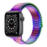 Bracelet de montre en acier inoxydable magnétique en bambou, pour Apple Watch Series 6 40mm, pour Apple Watch Series 6 44mm, pour Apple Watch Series 5 44mm, pour Apple Watch Series 5 40mm, pour Apple Watch Series 4 44mm, pour Apple Watch Series 4 40mm