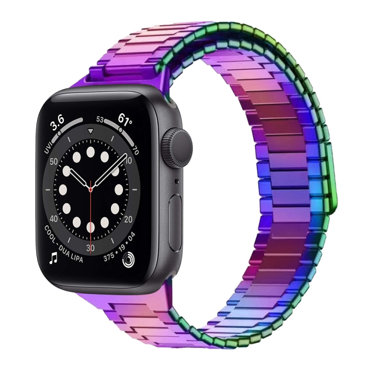 Bracelet de montre en acier inoxydable magnétique en bambou, pour Apple Watch Series 6 40mm, pour Apple Watch Series 6 44mm, pour Apple Watch Series 5 44mm, pour Apple Watch Series 5 40mm, pour Apple Watch Series 4 44mm, pour Apple Watch Series 4 40mm
