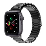 Bracelet de montre en acier inoxydable magnétique en bambou, pour Apple Watch Series 6 40mm, pour Apple Watch Series 6 44mm, pour Apple Watch Series 5 44mm, pour Apple Watch Series 5 40mm, pour Apple Watch Series 4 44mm, pour Apple Watch Series 4 40mm