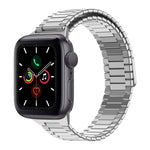 Bracelet de montre en acier inoxydable magnétique en bambou, pour Apple Watch Series 6 40mm, pour Apple Watch Series 6 44mm, pour Apple Watch Series 5 44mm, pour Apple Watch Series 5 40mm, pour Apple Watch Series 4 44mm, pour Apple Watch Series 4 40mm