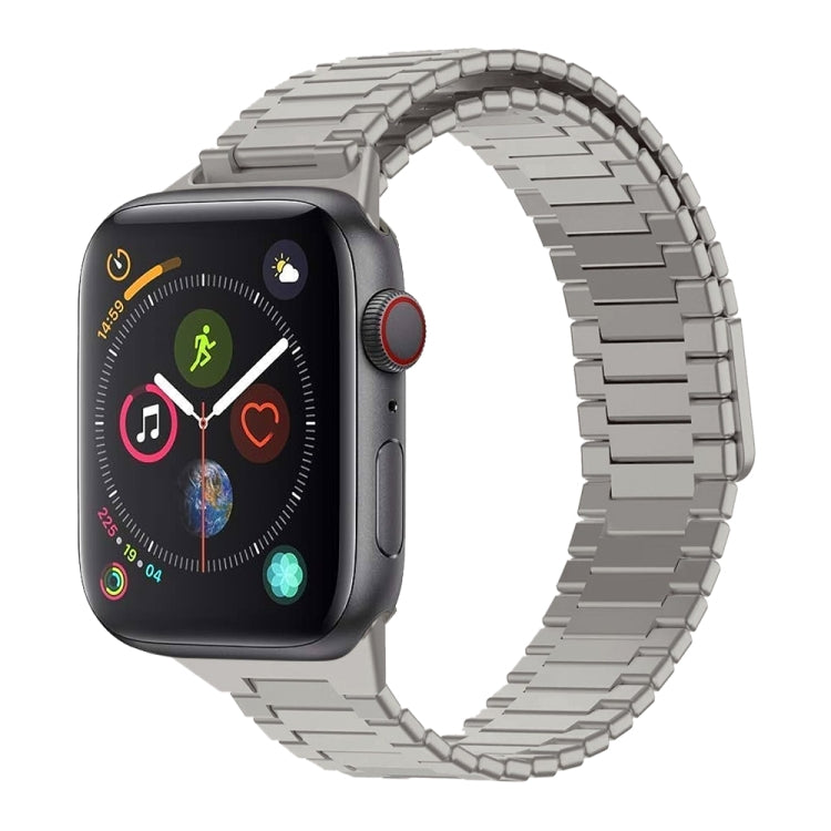 Bracelet de montre en acier inoxydable magnétique en bambou, pour Apple Watch Series 6 40mm, pour Apple Watch Series 6 44mm, pour Apple Watch Series 5 44mm, pour Apple Watch Series 5 40mm, pour Apple Watch Series 4 44mm, pour Apple Watch Series 4 40mm