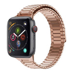 Bracelet de montre en acier inoxydable magnétique en bambou, pour Apple Watch Series 6 40mm, pour Apple Watch Series 6 44mm, pour Apple Watch Series 5 44mm, pour Apple Watch Series 5 40mm, pour Apple Watch Series 4 44mm, pour Apple Watch Series 4 40mm