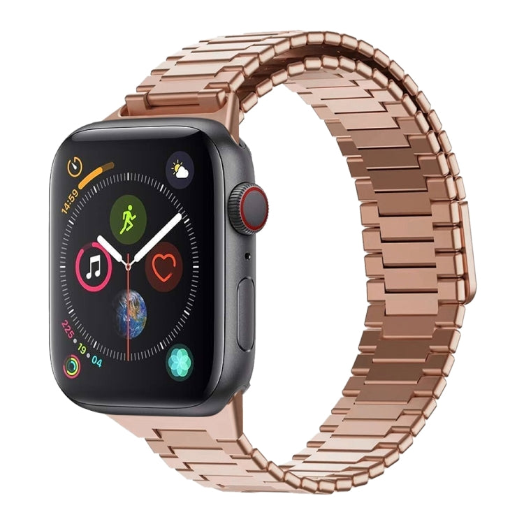 Bracelet de montre en acier inoxydable magnétique en bambou, pour Apple Watch Series 6 40mm, pour Apple Watch Series 6 44mm, pour Apple Watch Series 5 44mm, pour Apple Watch Series 5 40mm, pour Apple Watch Series 4 44mm, pour Apple Watch Series 4 40mm