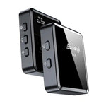 Microphone cravate sans fil SX39 avec réduction de bruit pour iPhone, avec double émetteur + récepteur, pour iPhone