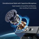 Microphone cravate sans fil SX39 avec réduction de bruit pour iPhone, avec double émetteur + récepteur, pour iPhone