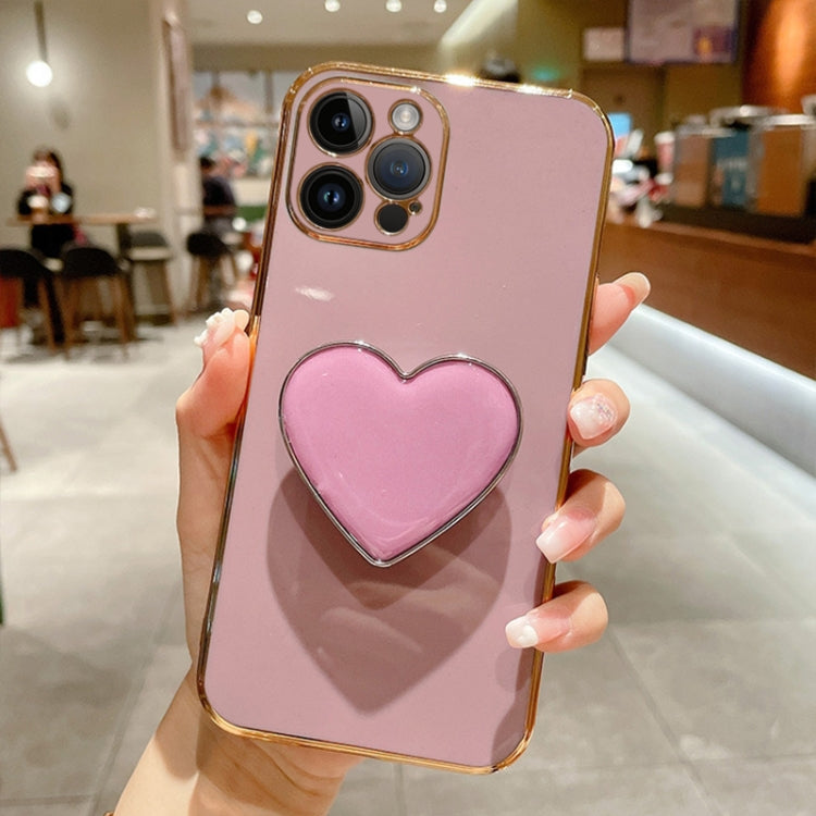 Coque de téléphone en TPU avec support cœur galvanisé, pour iPhone 14 Pro Max, pour iPhone SE 2022 / 2020 / 7 / 8, pour iPhone 13 Pro Max, pour iPhone 13 Pro, pour iPhone 13, pour iPhone 13 mini, pour iPhone 12, pour iPhone 12 Pro Max