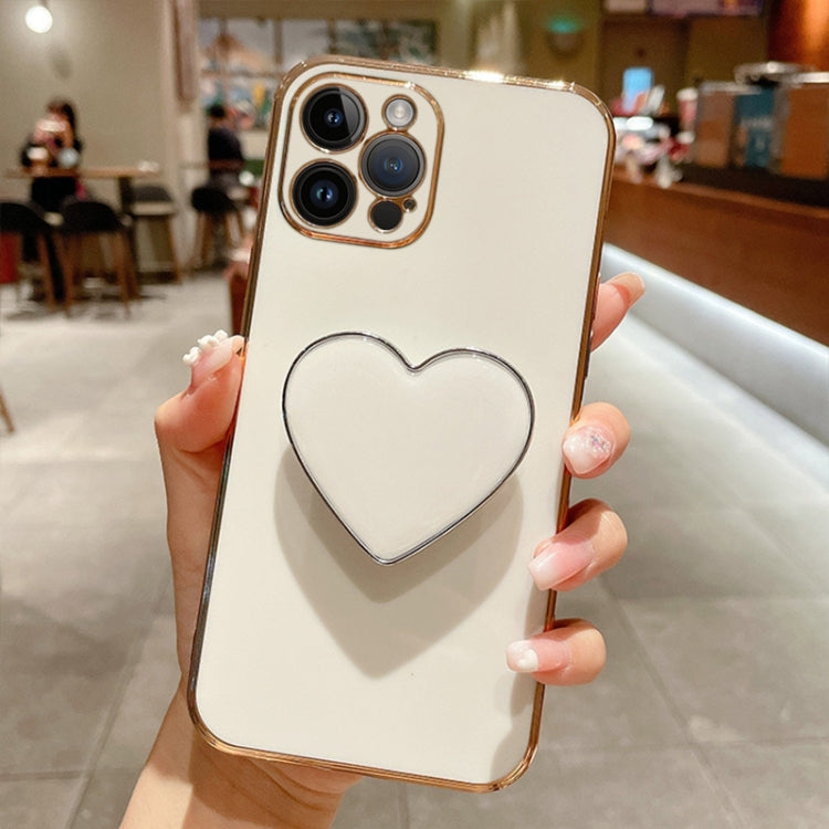 Coque de téléphone en TPU avec support cœur galvanisé, pour iPhone 14 Pro Max, pour iPhone SE 2022 / 2020 / 7 / 8, pour iPhone 13 Pro Max, pour iPhone 13 Pro, pour iPhone 13, pour iPhone 13 mini, pour iPhone 12, pour iPhone 12 Pro Max