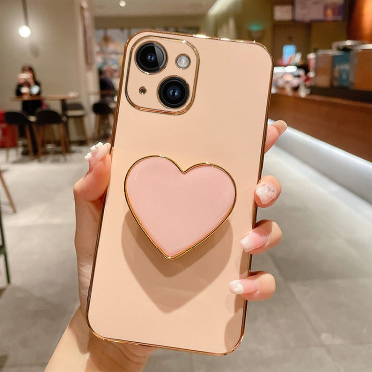 Coque de téléphone en TPU avec support cœur galvanisé, pour iPhone 14 Pro Max, pour iPhone SE 2022 / 2020 / 7 / 8, pour iPhone 13 Pro Max, pour iPhone 13 Pro, pour iPhone 13, pour iPhone 13 mini, pour iPhone 12, pour iPhone 12 Pro Max