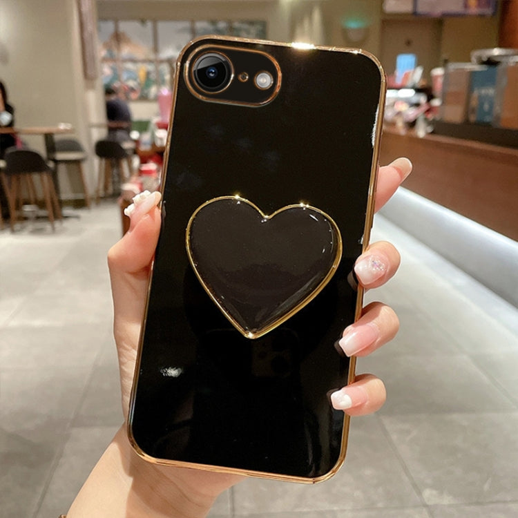 Coque de téléphone en TPU avec support cœur galvanisé, pour iPhone 14 Pro Max, pour iPhone SE 2022 / 2020 / 7 / 8, pour iPhone 13 Pro Max, pour iPhone 13 Pro, pour iPhone 13, pour iPhone 13 mini, pour iPhone 12, pour iPhone 12 Pro Max