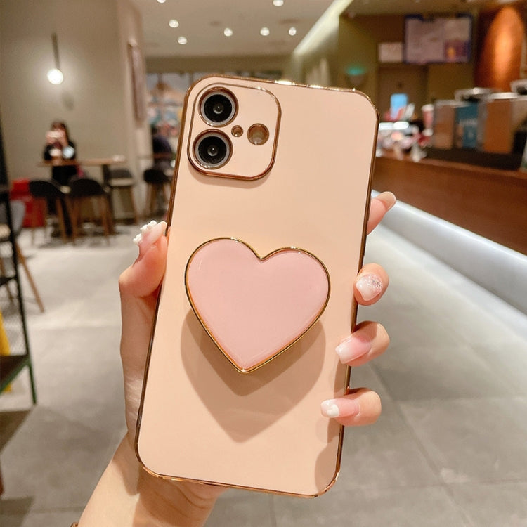 Coque de Téléphone en TPU avec Porte-Cœur Galvanisé, Pour iPhone 17e / 16e, Pour iPhone 17 Pro Max, Pour iPhone 17 Pro, Pour iPhone 17, Pour iPhone Air, Pour iPhone 16 Pro Max, Pour iPhone 16 Pro, Pour iPhone 16 Plus