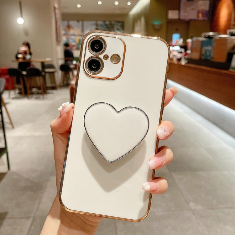 Coque de Téléphone en TPU avec Porte-Cœur Galvanisé, Pour iPhone 17e / 16e, Pour iPhone 17 Pro Max, Pour iPhone 17 Pro, Pour iPhone 17, Pour iPhone Air, Pour iPhone 16 Pro Max, Pour iPhone 16 Pro, Pour iPhone 16 Plus