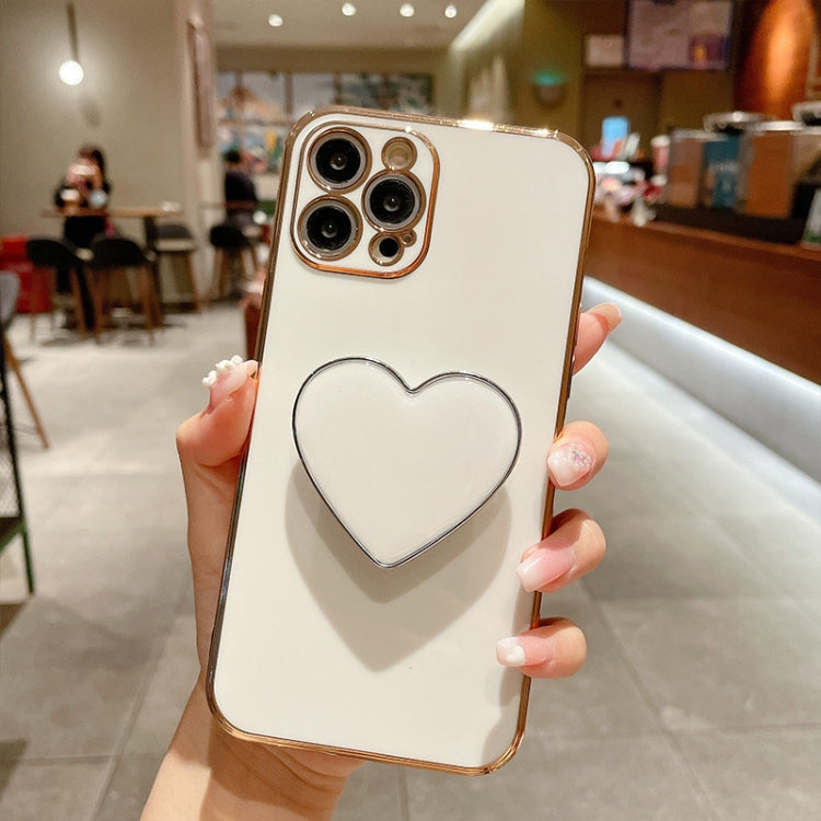 Coque de Téléphone en TPU avec Porte-Cœur Galvanisé, Pour iPhone 17e / 16e, Pour iPhone 17 Pro Max, Pour iPhone 17 Pro, Pour iPhone 17, Pour iPhone Air, Pour iPhone 16 Pro Max, Pour iPhone 16 Pro, Pour iPhone 16 Plus