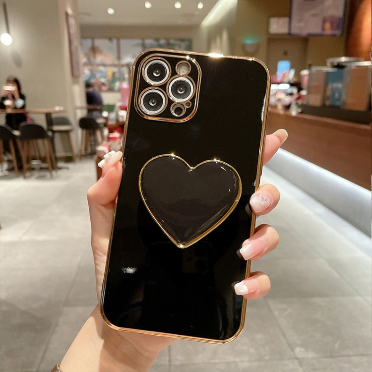 Coque de Téléphone en TPU avec Porte-Cœur Galvanisé, Pour iPhone 17e / 16e, Pour iPhone 17 Pro Max, Pour iPhone 17 Pro, Pour iPhone 17, Pour iPhone Air, Pour iPhone 16 Pro Max, Pour iPhone 16 Pro, Pour iPhone 16 Plus