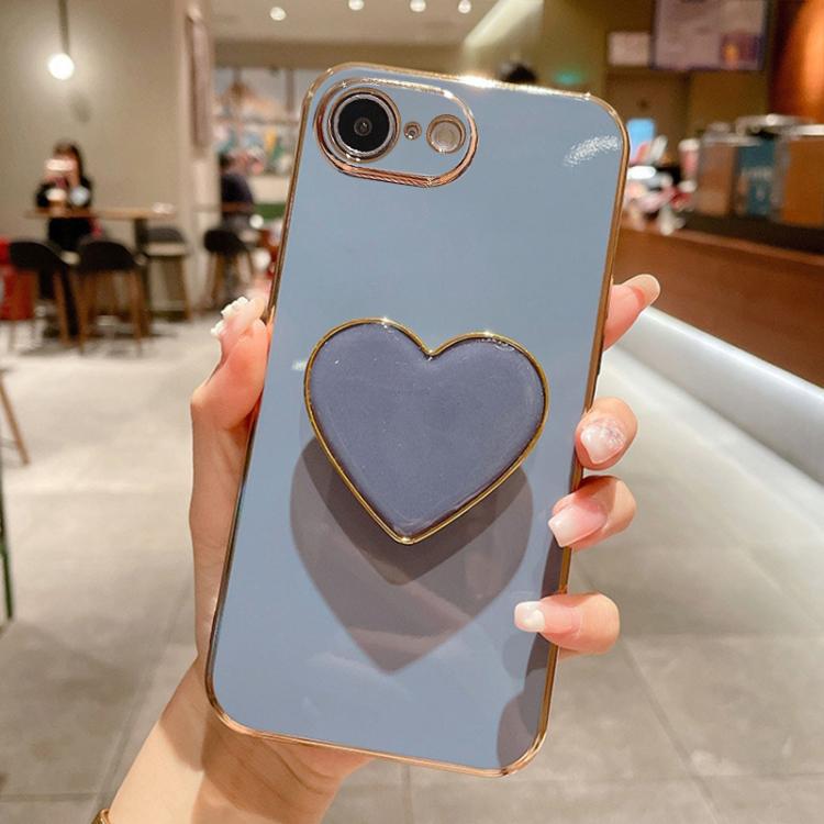 Coque de Téléphone en TPU avec Porte-Cœur Galvanisé, Pour iPhone 17e / 16e, Pour iPhone 17 Pro Max, Pour iPhone 17 Pro, Pour iPhone 17, Pour iPhone Air, Pour iPhone 16 Pro Max, Pour iPhone 16 Pro, Pour iPhone 16 Plus