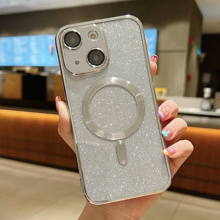 Coque de téléphone MagSafe en TPU à placage électrolytique à paillettes, Pour iPhone 16 Pro, Pour iPhone 16 Plus, Pour iPhone 16, Pour iPhone 15 Pro Max, Pour iPhone 15 Pro, Pour iPhone 15 Plus