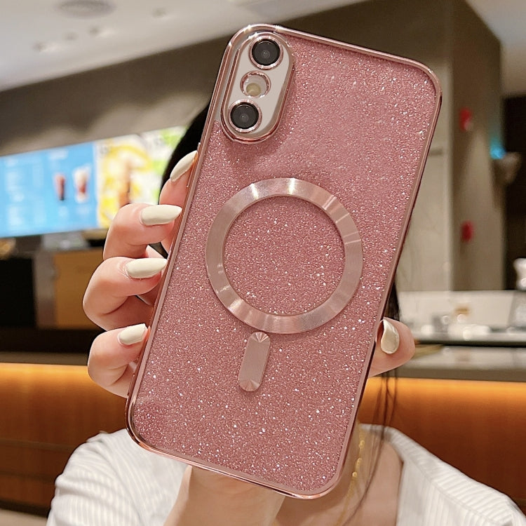 Coque de téléphone en TPU MagSafe avec placage électrolytique à paillettes, pour iPhone 11 Pro Max, pour iPhone 11, pour iPhone 11 Pro, pour iPhone X / XS, pour iPhone XR, pour iPhone XS Max