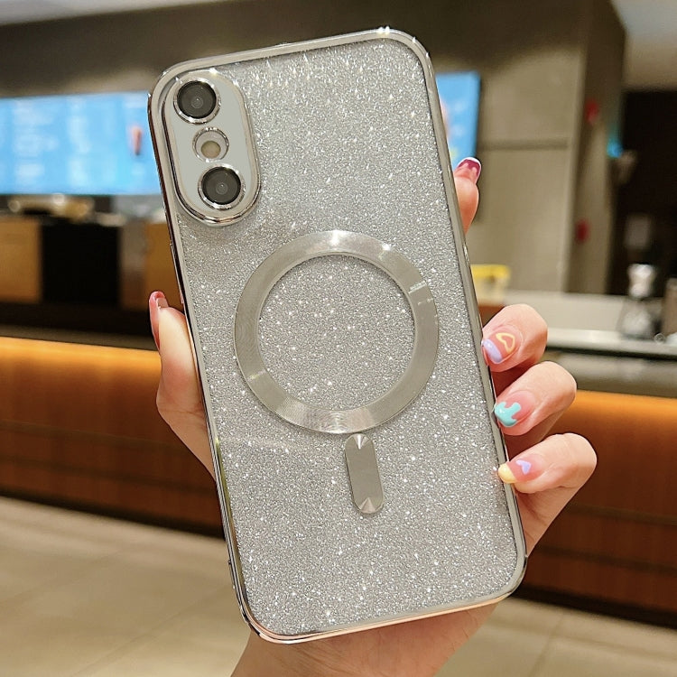 Coque de téléphone en TPU MagSafe avec placage électrolytique à paillettes, pour iPhone 11 Pro Max, pour iPhone 11, pour iPhone 11 Pro, pour iPhone X / XS, pour iPhone XR, pour iPhone XS Max