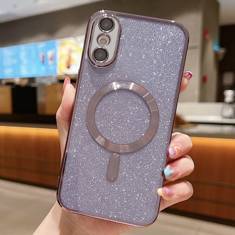 Coque de téléphone en TPU MagSafe avec placage électrolytique à paillettes, pour iPhone 11 Pro Max, pour iPhone 11, pour iPhone 11 Pro, pour iPhone X / XS, pour iPhone XR, pour iPhone XS Max