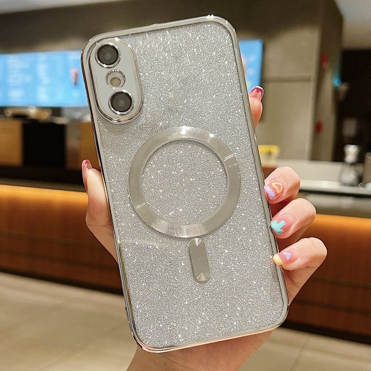 Coque de téléphone en TPU MagSafe avec placage électrolytique à paillettes, pour iPhone 11 Pro Max, pour iPhone 11, pour iPhone 11 Pro, pour iPhone X / XS, pour iPhone XR, pour iPhone XS Max