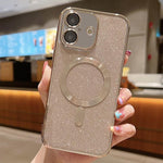 Coque de téléphone MagSafe en TPU à galvanoplastie brillante, pour iPhone 17e / 16e, pour iPhone 17 Pro Max, pour iPhone 17 Pro, pour iPhone 17, pour iPhone Air, pour iPhone 16 Pro Max