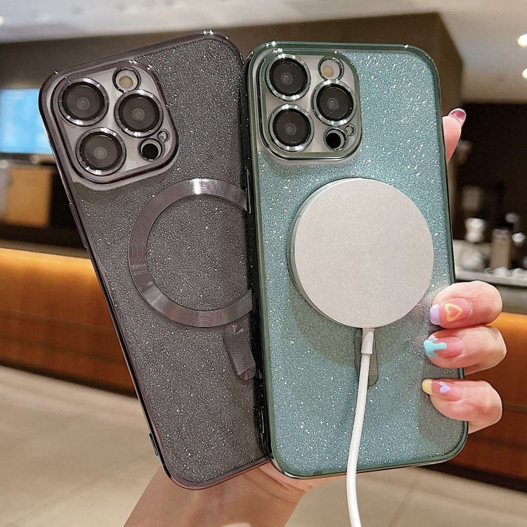Coque de téléphone en TPU MagSafe avec placage électrolytique à paillettes, pour iPhone 11 Pro Max, pour iPhone 11, pour iPhone 11 Pro, pour iPhone X / XS, pour iPhone XR, pour iPhone XS Max