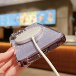 Coque de téléphone en TPU MagSafe avec placage électrolytique à paillettes, pour iPhone 11 Pro Max, pour iPhone 11, pour iPhone 11 Pro, pour iPhone X / XS, pour iPhone XR, pour iPhone XS Max
